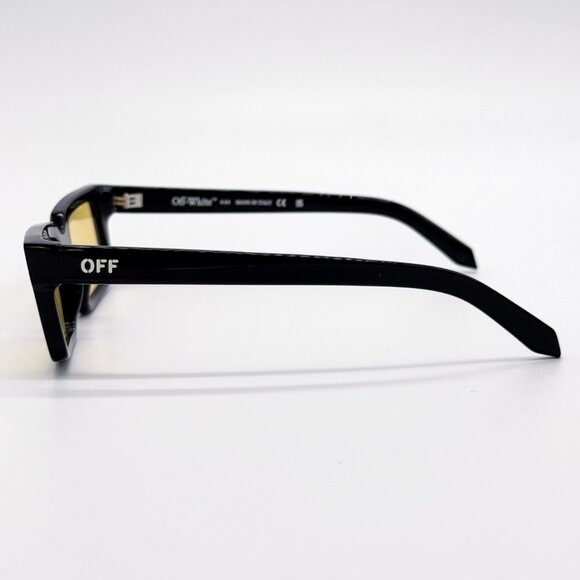NEW OFF-WHITE OERI13A WARREN 1018 SUNGLASSES UNISEX BLACK SQUARE - Picture 6 of 9